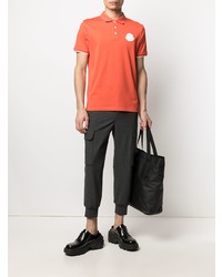 orange Polohemd von Moncler