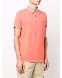 orange Polohemd von Stone Island