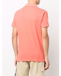 orange Polohemd von Stone Island