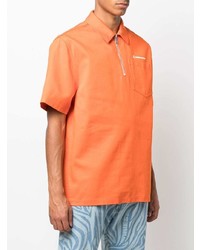 orange Polohemd von Heron Preston