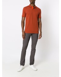 orange Polohemd von BOSS