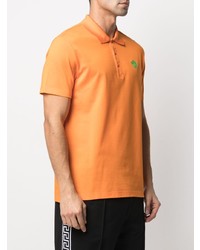 orange Polohemd von Versace