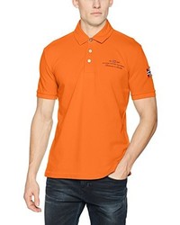 orange Polohemd von Napapijri