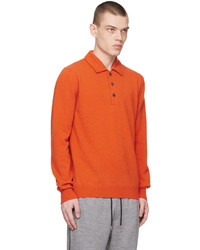 orange Polohemd von Paul Smith