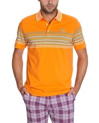 orange Polohemd von Puma