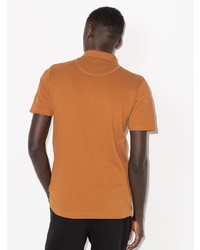 orange Polohemd von Sunspel