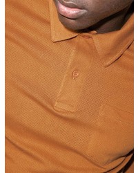 orange Polohemd von Sunspel