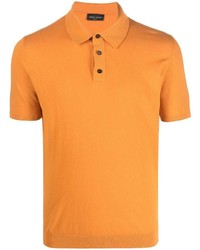 orange Polohemd von Roberto Collina