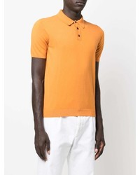 orange Polohemd von Roberto Collina