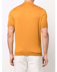 orange Polohemd von Barba