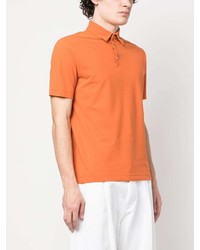 orange Polohemd von Zanone