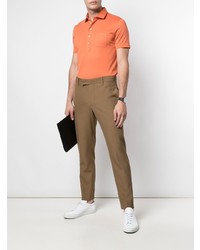 orange Polohemd von Brunello Cucinelli