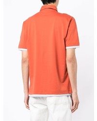 orange Polohemd von Brunello Cucinelli