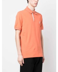 orange Polohemd von Brunello Cucinelli