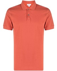 orange Polohemd von Sunspel