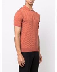 orange Polohemd von Corneliani