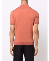 orange Polohemd von Corneliani