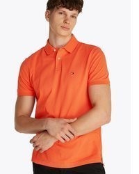 orange Polohemd von Tommy Hilfiger