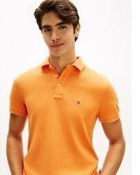 orange Polohemd von Tommy Hilfiger