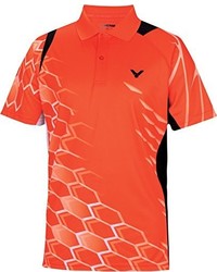 orange Polohemd von Victor