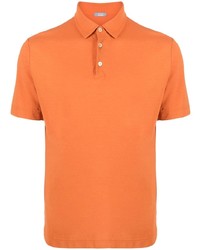 orange Polohemd von Zanone