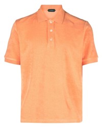 orange Polohemd von Zanone