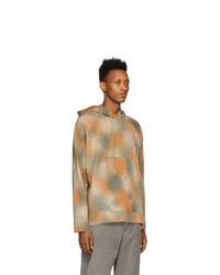 orange Mit Batikmuster Pullover mit einem Kapuze von Song For The Mute