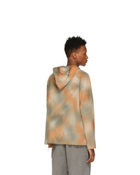 orange Mit Batikmuster Pullover mit einem Kapuze von Song For The Mute