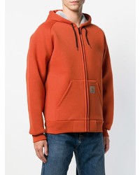 orange Pullover mit einem Kapuze von Carhartt