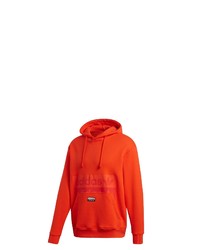 orange Pullover mit einem Kapuze von adidas Originals