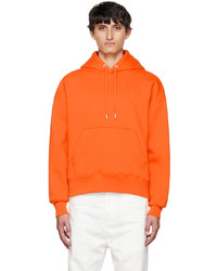 orange Pullover mit einem Kapuze von AMI Alexandre Mattiussi