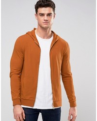 orange Pullover mit einem Kapuze von Asos