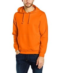 orange Pullover mit einem Kapuze von Clique