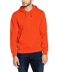 orange Pullover mit einem Kapuze von Clique