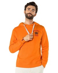 orange Pullover mit einem Kapuze von Eight2Nine