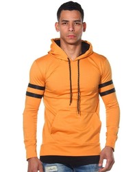 orange Pullover mit einem Kapuze von Fiyasko Fashion