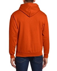 orange Pullover mit einem Kapuze von Fruit of the Loom