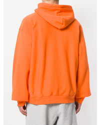 orange Pullover mit einem Kapuze von Heron Preston