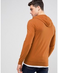 orange Pullover mit einem Kapuze von Asos