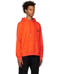 orange Pullover mit einem Kapuze von Wooyoungmi