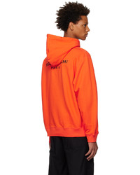 orange Pullover mit einem Kapuze von Wooyoungmi