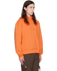 orange Pullover mit einem Kapuze von Jacquemus