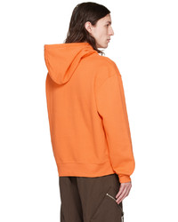 orange Pullover mit einem Kapuze von Jacquemus