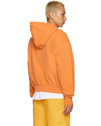 orange Pullover mit einem Kapuze von Jacquemus