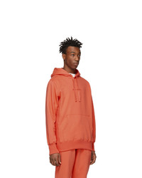 orange Pullover mit einem Kapuze von Aimé Leon Dore