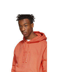 orange Pullover mit einem Kapuze von Aimé Leon Dore