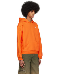 orange Pullover mit einem Kapuze von Coperni