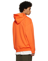 orange Pullover mit einem Kapuze von Balenciaga