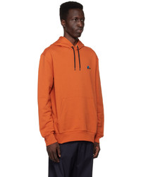 orange Pullover mit einem Kapuze von Paul Smith