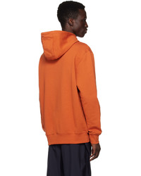 orange Pullover mit einem Kapuze von Paul Smith